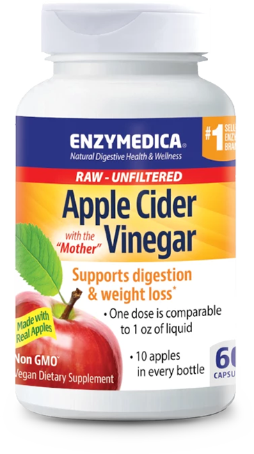 Apple Cider Vinegar with the "Mother" supports digestion and weight loss